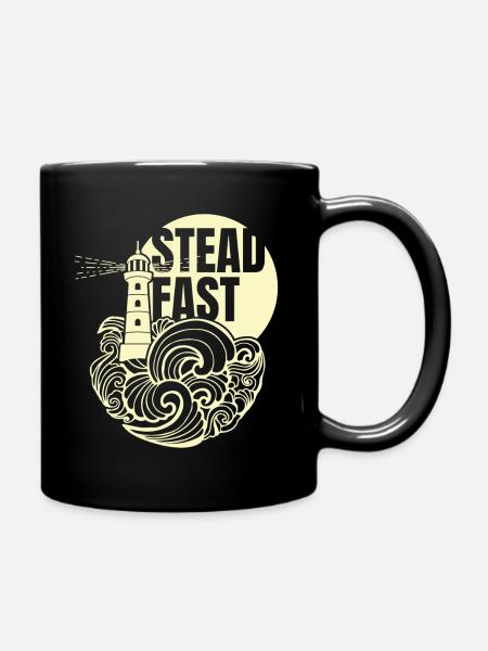 Steadfast - jaune - Mug uni - noir