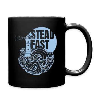 Steadfast - bleu clair - Mug uni - noir - Droite
