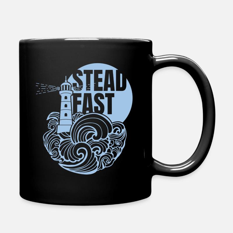 Standhaft - hellblau - Tasse einfarbig - Schwarz
