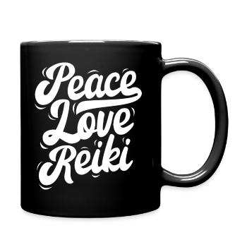 Peace Love Reiki - Mug uni - noir - Droite