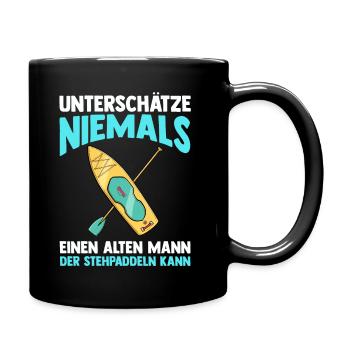 Stand Up Paddeling - Tasse einfarbig - Schwarz - Rechts