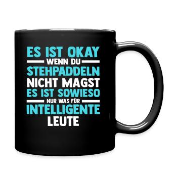 Stand Up Paddeling - Tasse einfarbig - Schwarz - Rechts