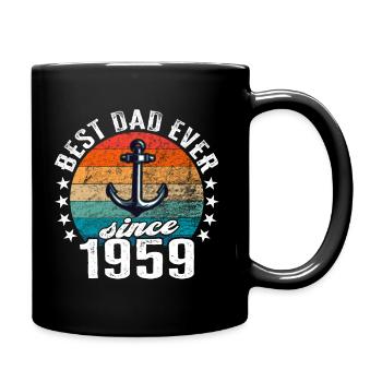 Meilleur père du monde depuis 1959 présentateur - Mug uni - noir - Droite