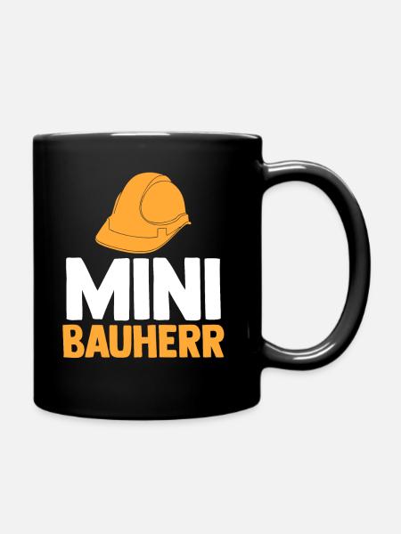 Bauherr - Tasse einfarbig - Schwarz
