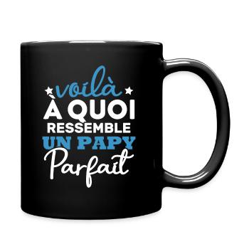 Voilà a quoi ressemble un papy parfait - Mug uni - noir - Droite