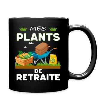 Plants Jardin Cadeau Homme Retraité Papa Papy - Mug uni - noir - Droite