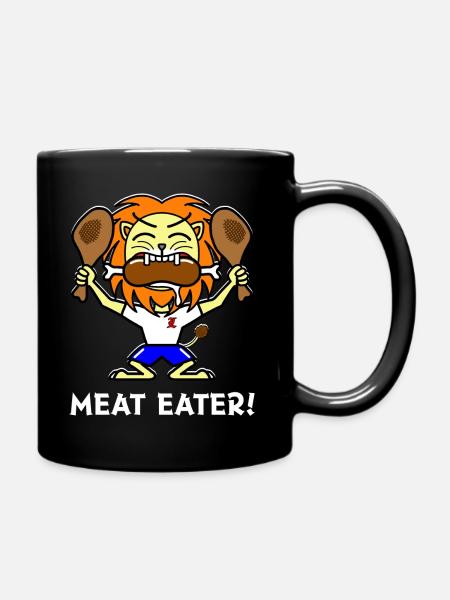 Mangeur de viande ! - Mug uni - noir