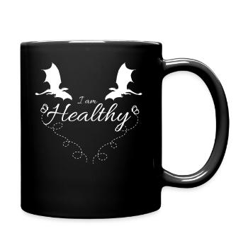 Je suis en bonne santé - Mug uni - noir - Droite
