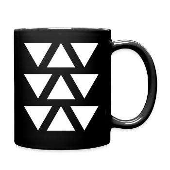 Forme géométrique triangle - Mug uni - noir - Droite