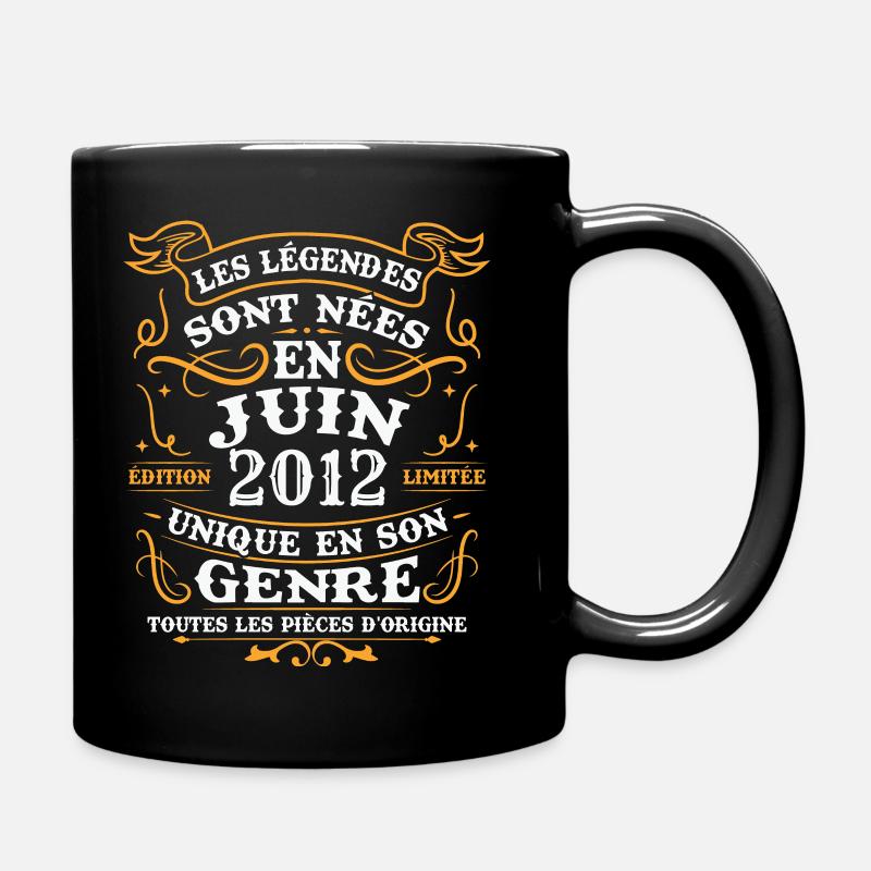 Vintage juin 2012, Rétro cadeau anniversaire - Mug uni - noir