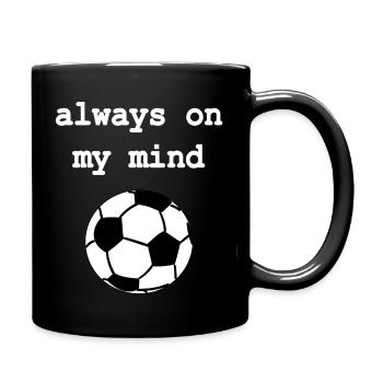 Soccer Always On My Mind _Black Edition - Full Colour Mug - black - Right