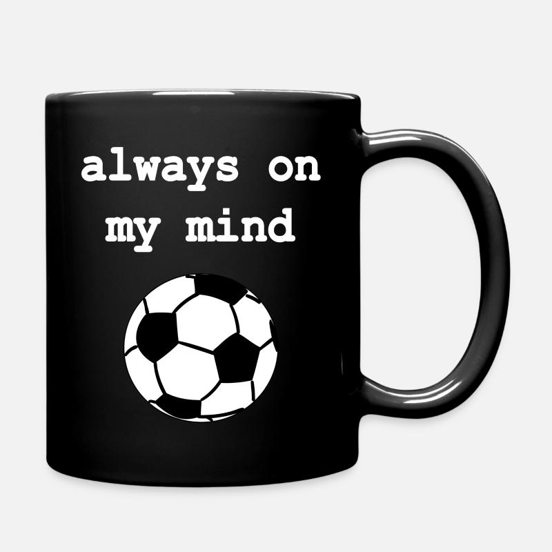 Soccer Always On My Mind _Black Edition - Full Colour Mug - black