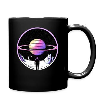Odyssée spatiale surréaliste - Mug uni - noir - Droite