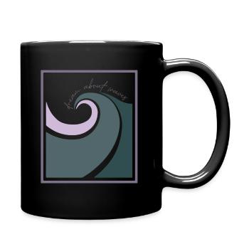 Dream about Waves - Tasse einfarbig - Schwarz - Rechts