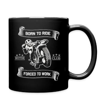 Born To Ride MC Motorcycle Design - Full Colour Mug - black - Right