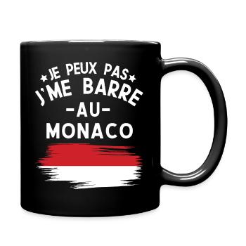 Je Peux Pas J'me Barre Au Monaco Vacances - Mug uni - noir - Droite
