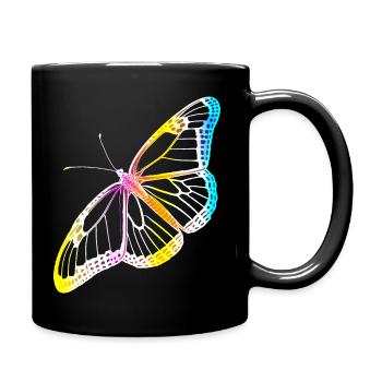 Butterfly Butterfly Monarch Spring Colorful Gift - Full Colour Mug - black - Right