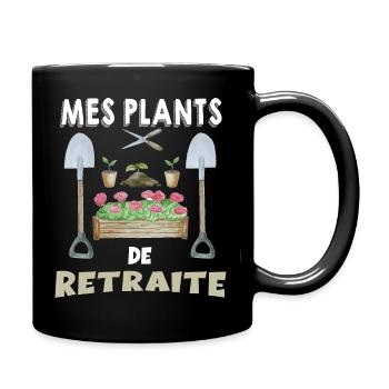 Mes Plants de retraite Cadeau Plan De Retraite - Mug uni - noir - Droite