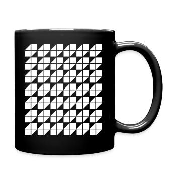 Conception de motifs géométriques minimaux - Mug uni - noir - Droite