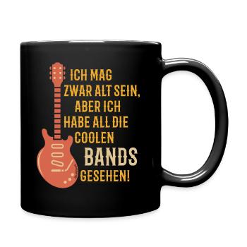 Ich Habe All Die Coolen Bands Gesehen! (PNG / 3C) - Tasse einfarbig - Schwarz - Rechts