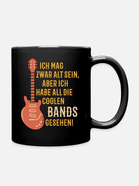 Ich Habe All Die Coolen Bands Gesehen! (PNG / 3C) - Tasse einfarbig - Schwarz