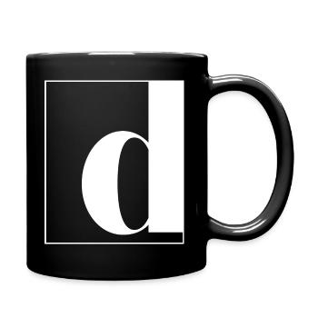 Letter alphabet d - Full Colour Mug - black - Right