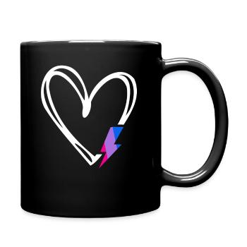 Subtil Bi Pride Fier allié Mois de la fierté Bisexuel - Mug uni - noir - Droite