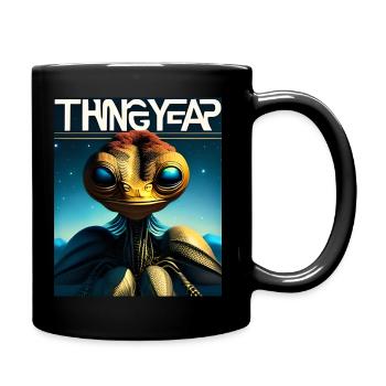 Thing Year - Alien - Tasse einfarbig - Schwarz - Rechts