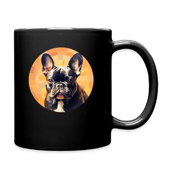 French Bulldog - French Bulldog Portrait - Full Colour Mug - black - Right