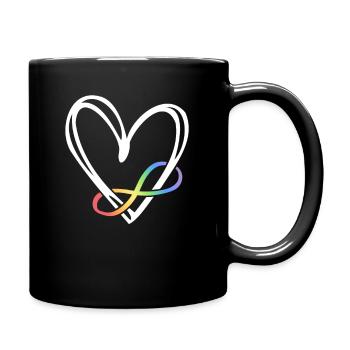 Chemises Autisme Femmes Infinity Symbol Autisme - Mug uni - noir - Droite