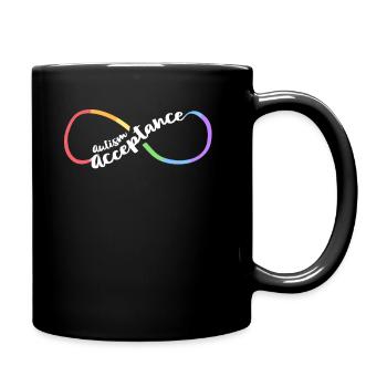 Autisme Acceptation Femmes Maman Conscience Infinity - Mug uni - noir - Droite