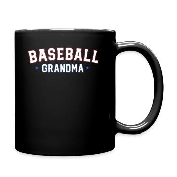 Retro Baseball Grand-mère Chemise Vintage Famille - Mug uni - noir - Droite