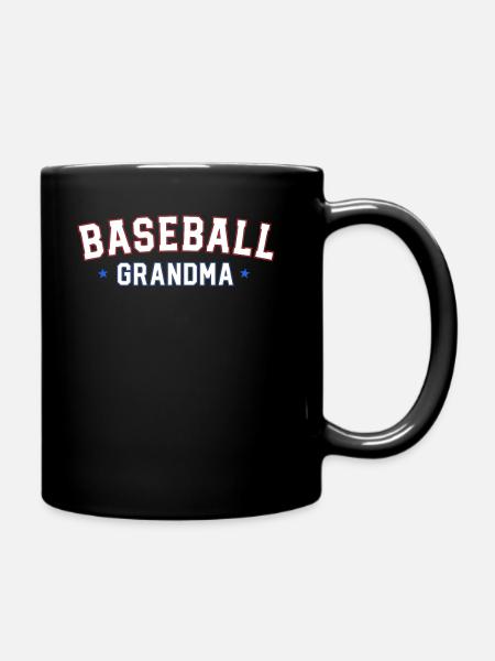 Retro Béisbol Abuela Camisa Vintage Familia - Taza monocolor - negro