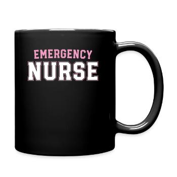 Infirmière d’urgence Trauma Queen Retro URGENCE Urgence - Mug uni - noir - Droite