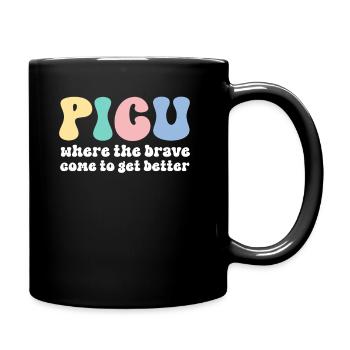 Infirmière de l’USIP Rétro Peds Infirmière Pédiatrique Intensive - Mug uni - noir - Droite