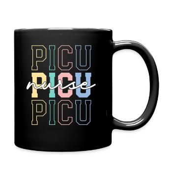 Infirmière de l’USIP Rainbow Retro Soins intensifs pédiatriques - Mug uni - noir - Droite