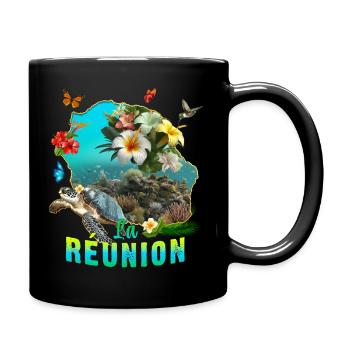 La Réunion Belle île Merveilleuse Fonds Marins - Mug uni - noir - Droite
