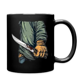 Costume de tueur en série Halloween Horror Monster - Mug uni - noir - Droite