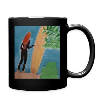 Surfergirl - Full Colour Mug - black - Right