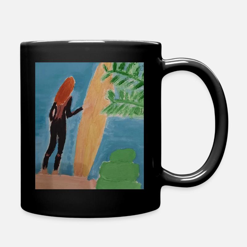 Surfeuse - Mug uni - noir