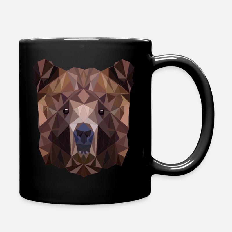 Polygon Bär-Coolste Bär - Tasse einfarbig - Schwarz