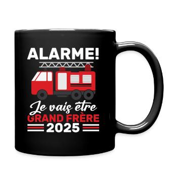 Ich werde Big Brother 2025 / Zukunft Big Brother - Tasse einfarbig - Schwarz - Rechts