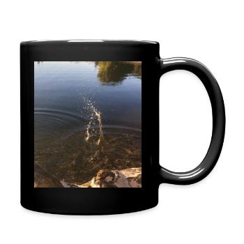 Lake, Drops, Nature - Full Colour Mug - black - Right