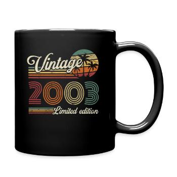Vintage Rétro Cadeau Anniversaire pour Né en 2003 - Mug uni - noir - Droite