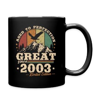 Vintage 2003 Cool Cadeaou pour Anniversaire 20 Ans - Mug uni - noir - Droite