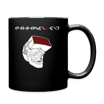 Parallel world skull white - Full Colour Mug - black - Right