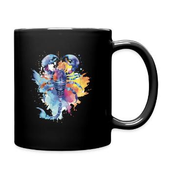 I AM ♏️ SCORPIO ♏️ - Full Colour Mug - black - Right