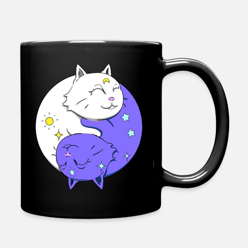 YING YANG CHAT - Tasse einfarbig - Schwarz