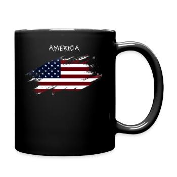 AMERICA - Full Colour Mug - black - Right