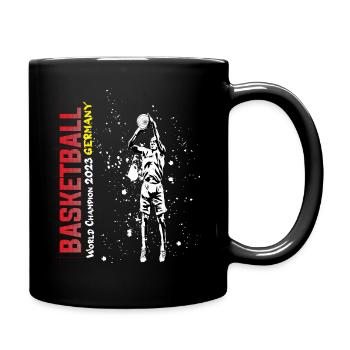 Basketball World Champion 2023 Germany - Full Colour Mug - black - Right